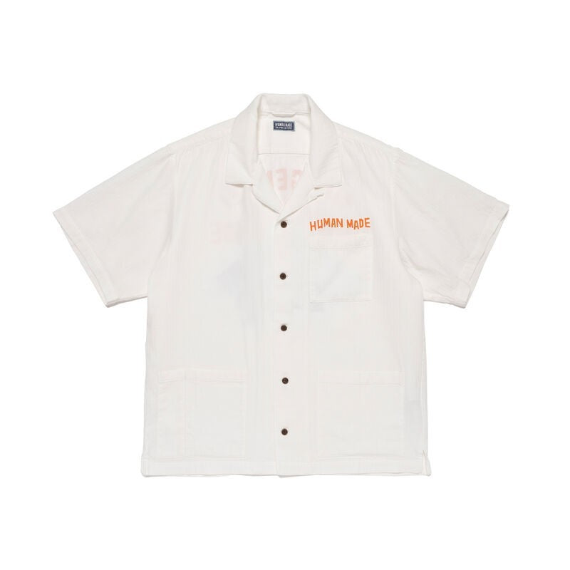HUMAN MADE Ningensei Wa Printed Shirt White