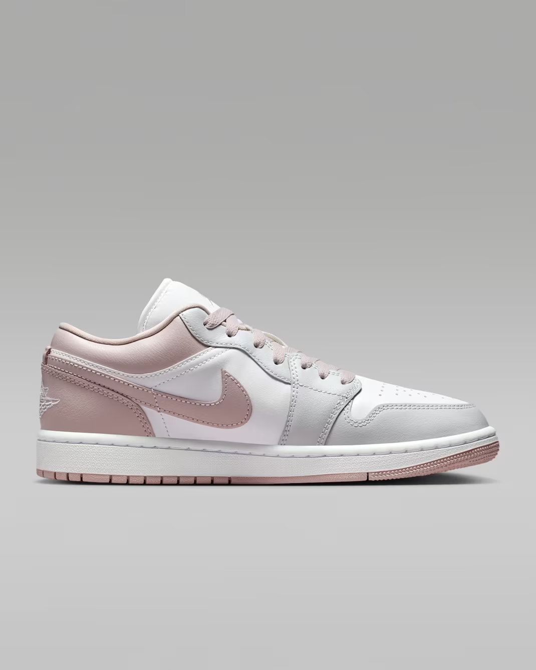 DC0774-606 Nike Air Jordan 1 Low Particle Rose White Neutral Grey (Women's)