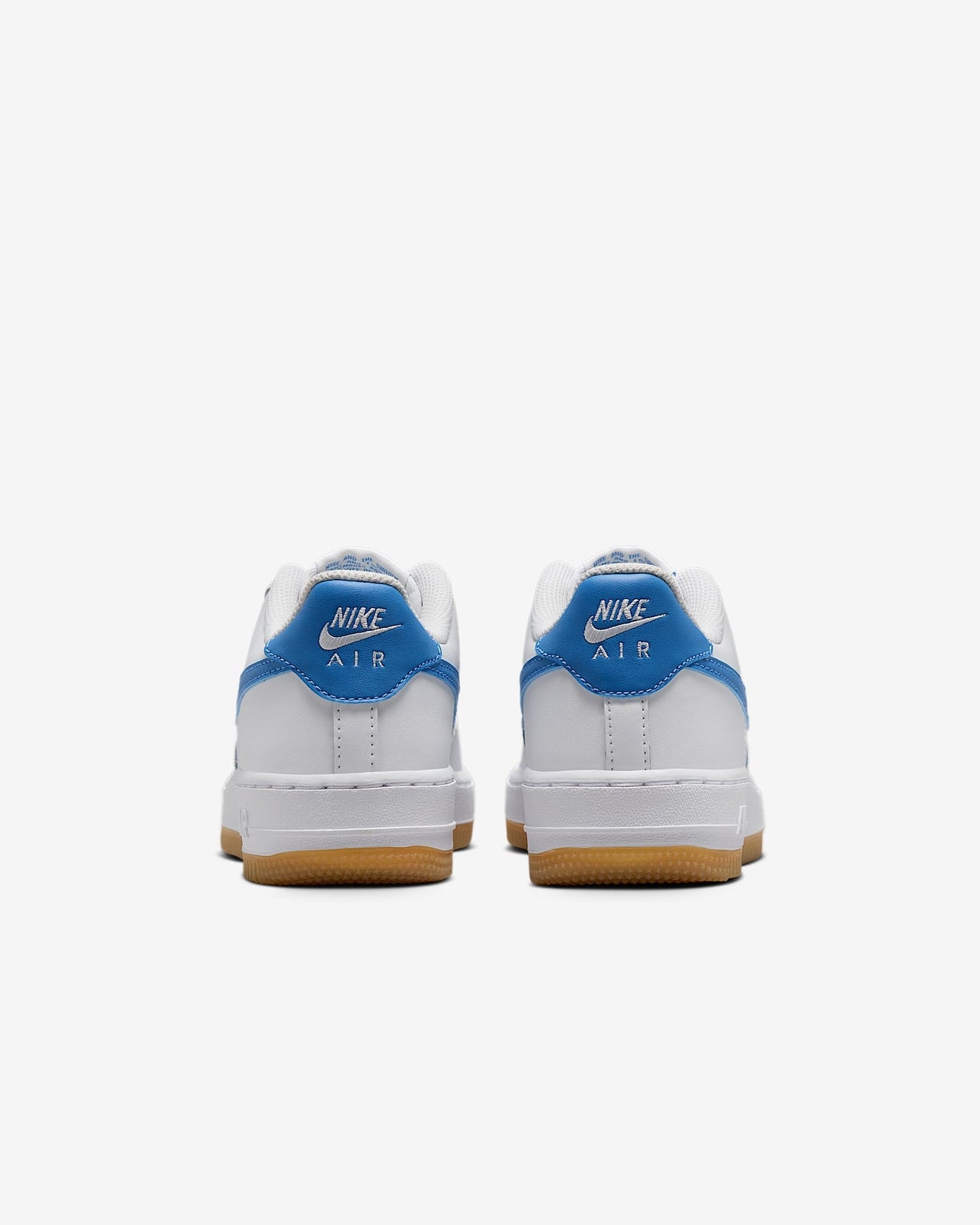 FV5948-115 Nike GS Air Force 1 White Gum Light Brown Blue Beyond