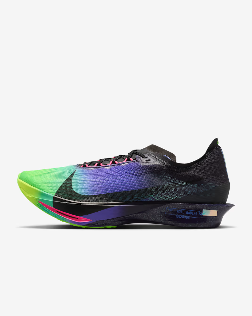 IO9567-400 Nike Streakfly 2 Dark Obsidian Electric Green Purple Dynasty (Men's)