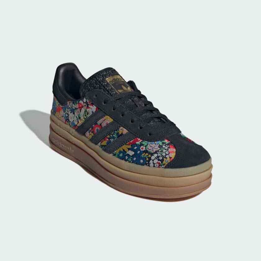 JI2572 Liberty London adidas Originals Gazelle Bold Core Black (Women's)