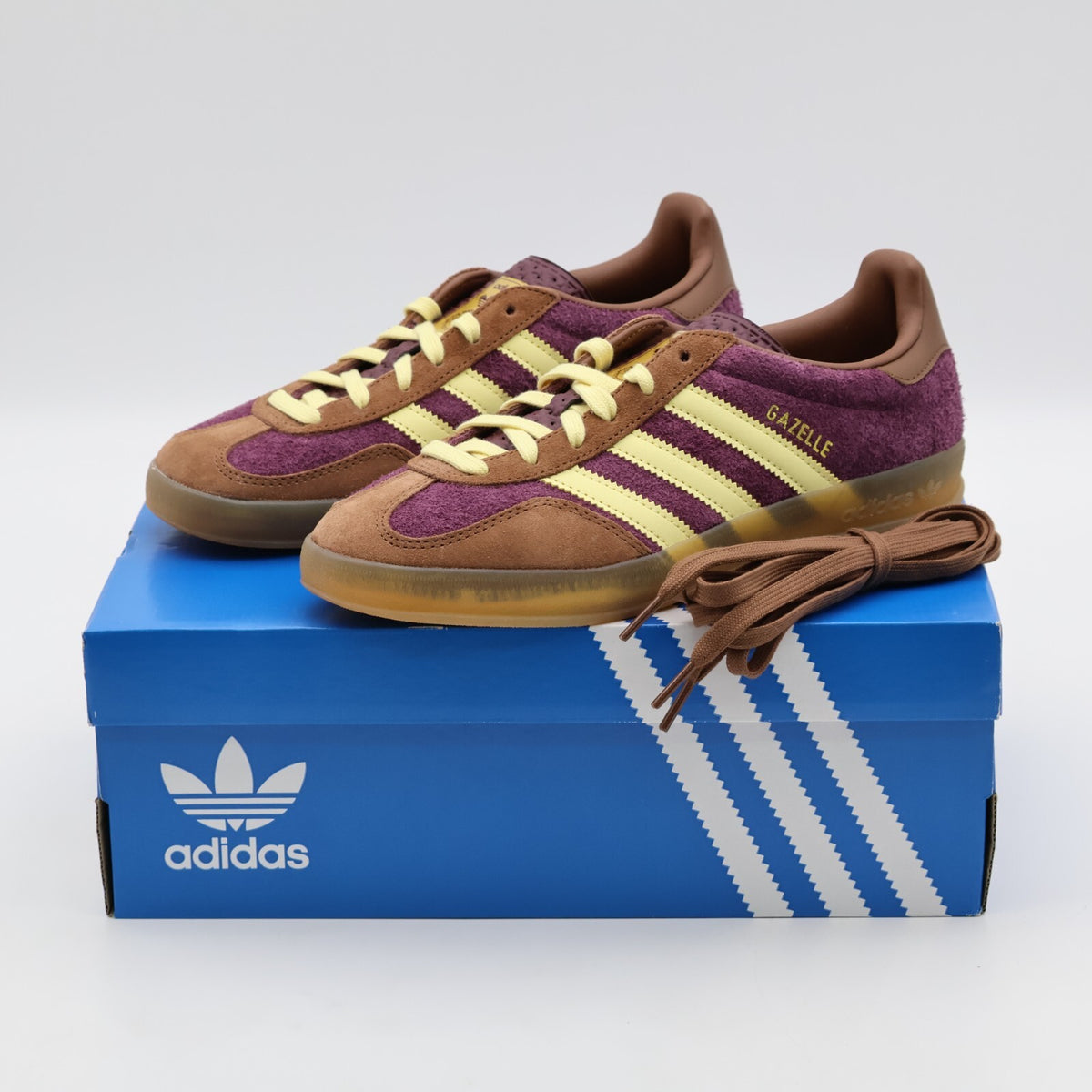 JI0324 adidas Originals Gazelle Indoor Maroon Almost Yellow (Men's)