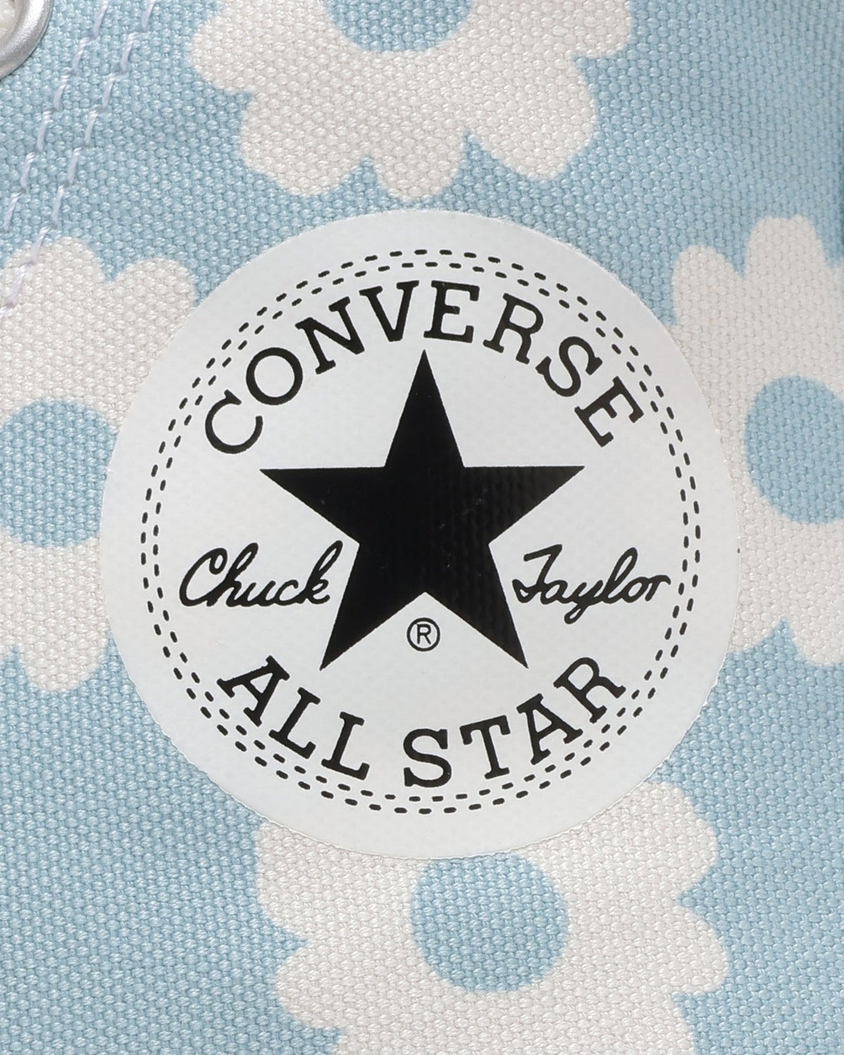 31318122 Converse All Star Flowerprint Hi Light BlueWhite (Women's)