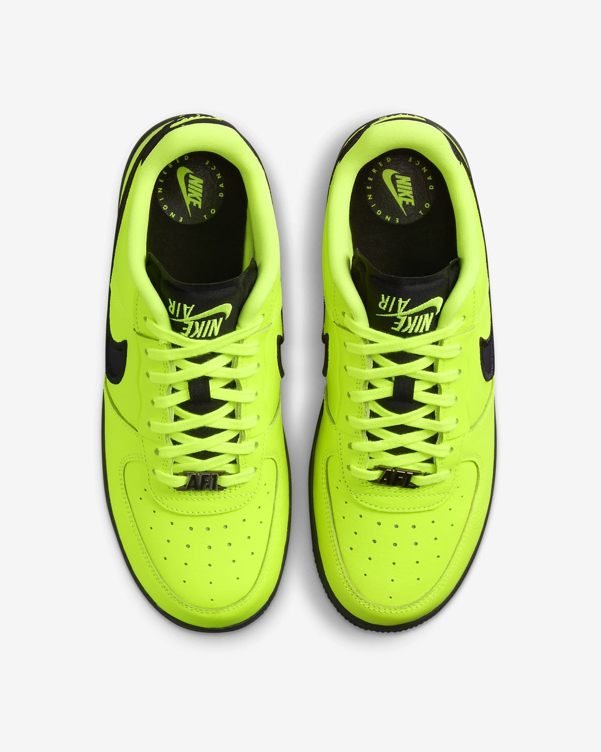 FJ7409-700 Nike Air Force 1 Low Dance Volt and Black (Women's)