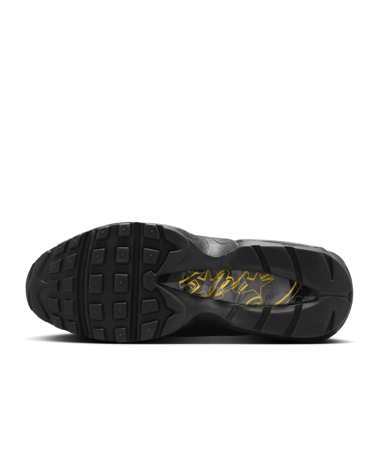 FB2709-003 Corteiz Nike Air Max 95 Black and Tour Yellow (Men's)