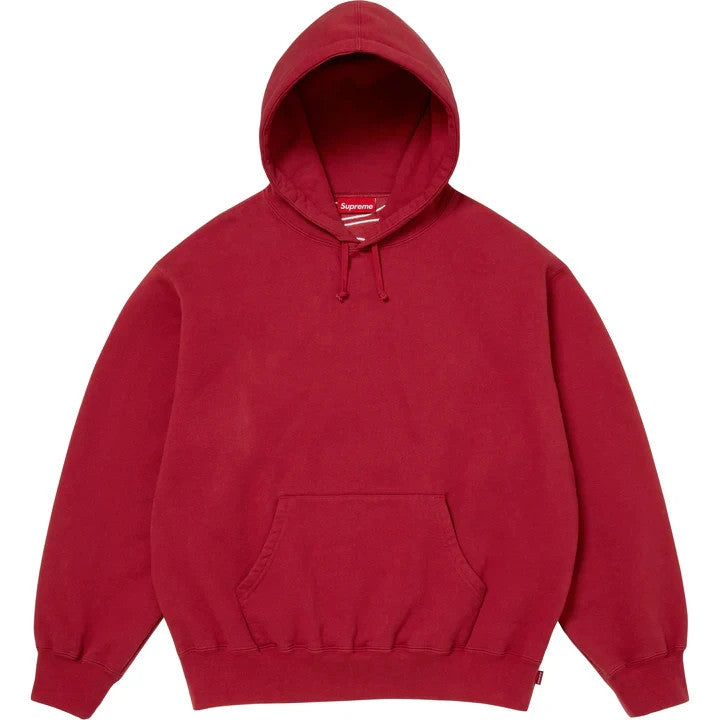 Supreme Satin Applique Hooded Sweatshirt Red