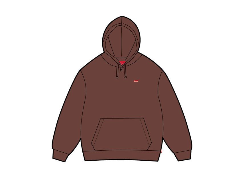 Supreme Small Box Hooded Sweatshirt Brown (24FW)