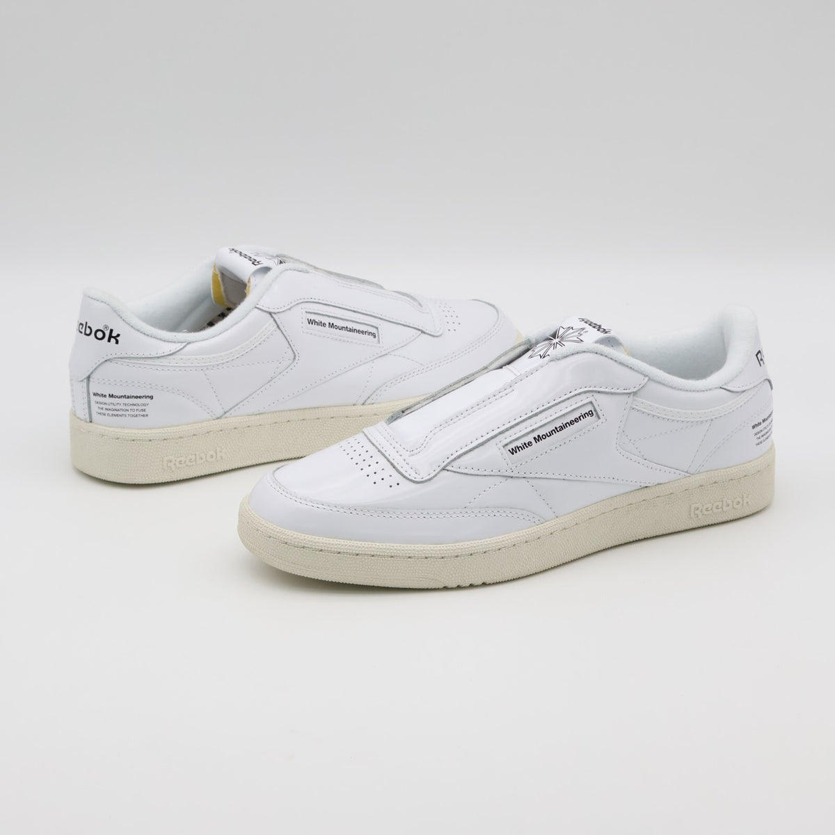 100218232 White Mountaineering Reebok Club C 85 White Chalk Black (Men's)