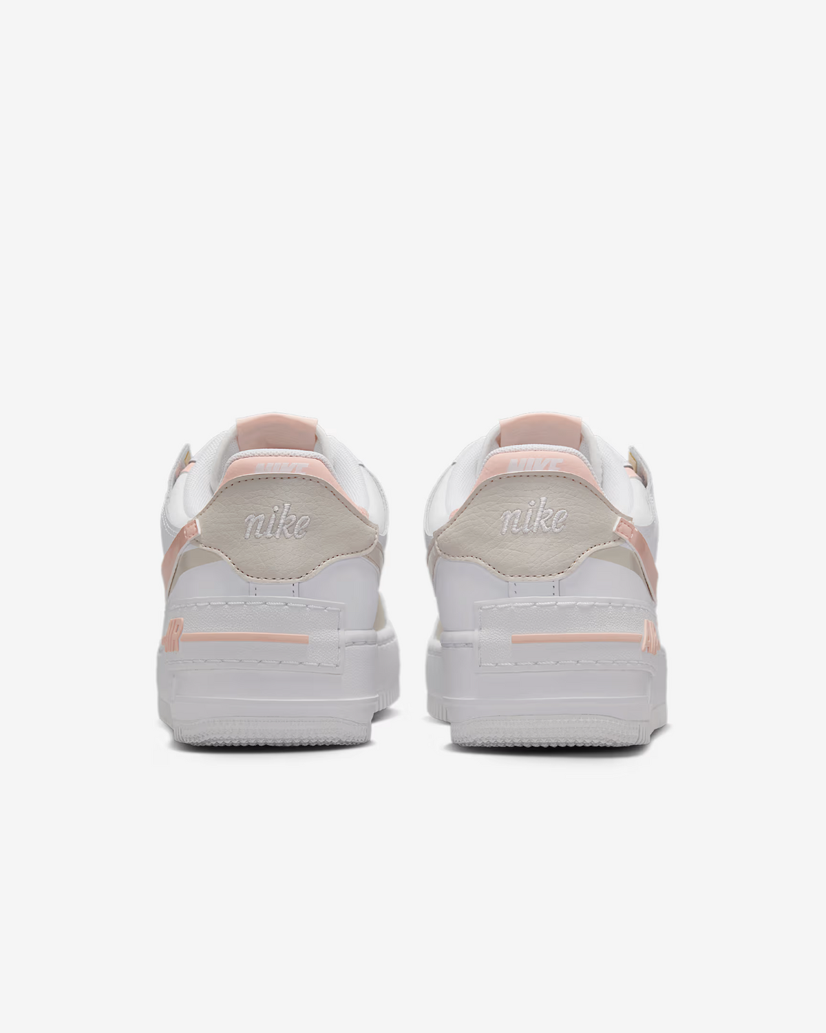 CI0919-121 Nike Air Force 1 Shadow White Light Orewood Brown White Wash (Women's