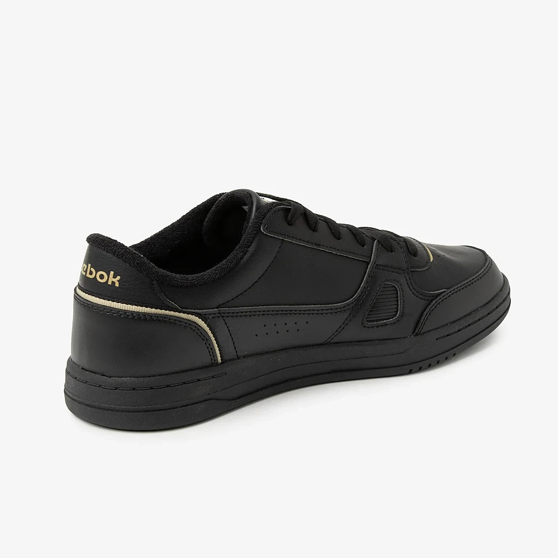 100271611 Reebok Court LXS Black Gold (Men's)