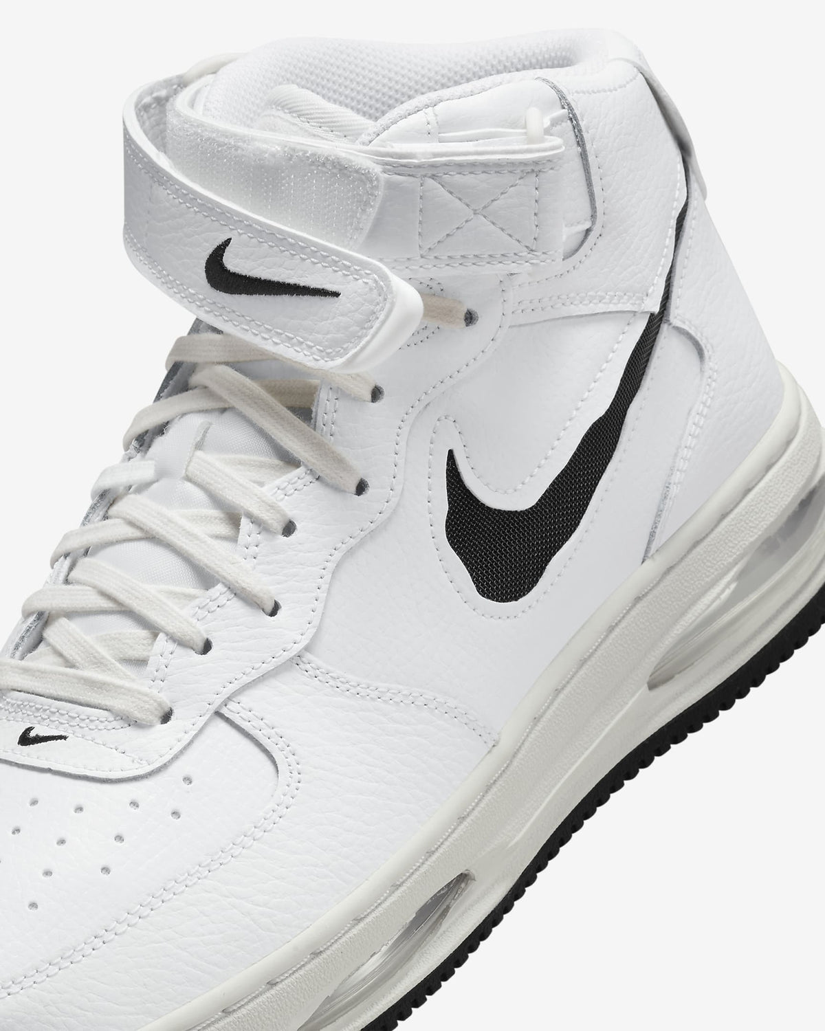FB1374-101 Nike Air Force 1 Mid Evo Summit White Sail Black (Men's)