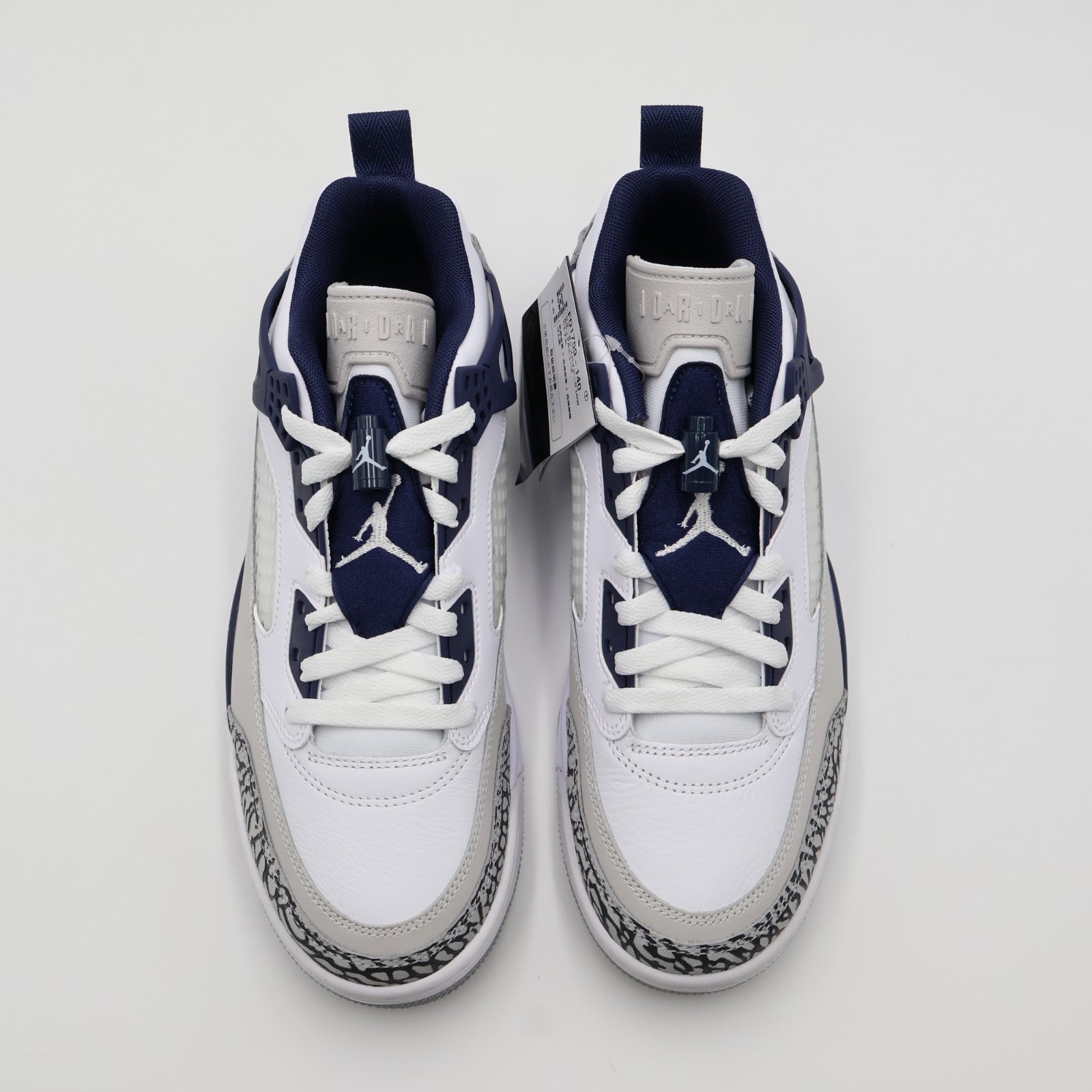 FQ1759-140 Nike Jordan Spizike Low White Midnight Navy Cement Grey (Men's)