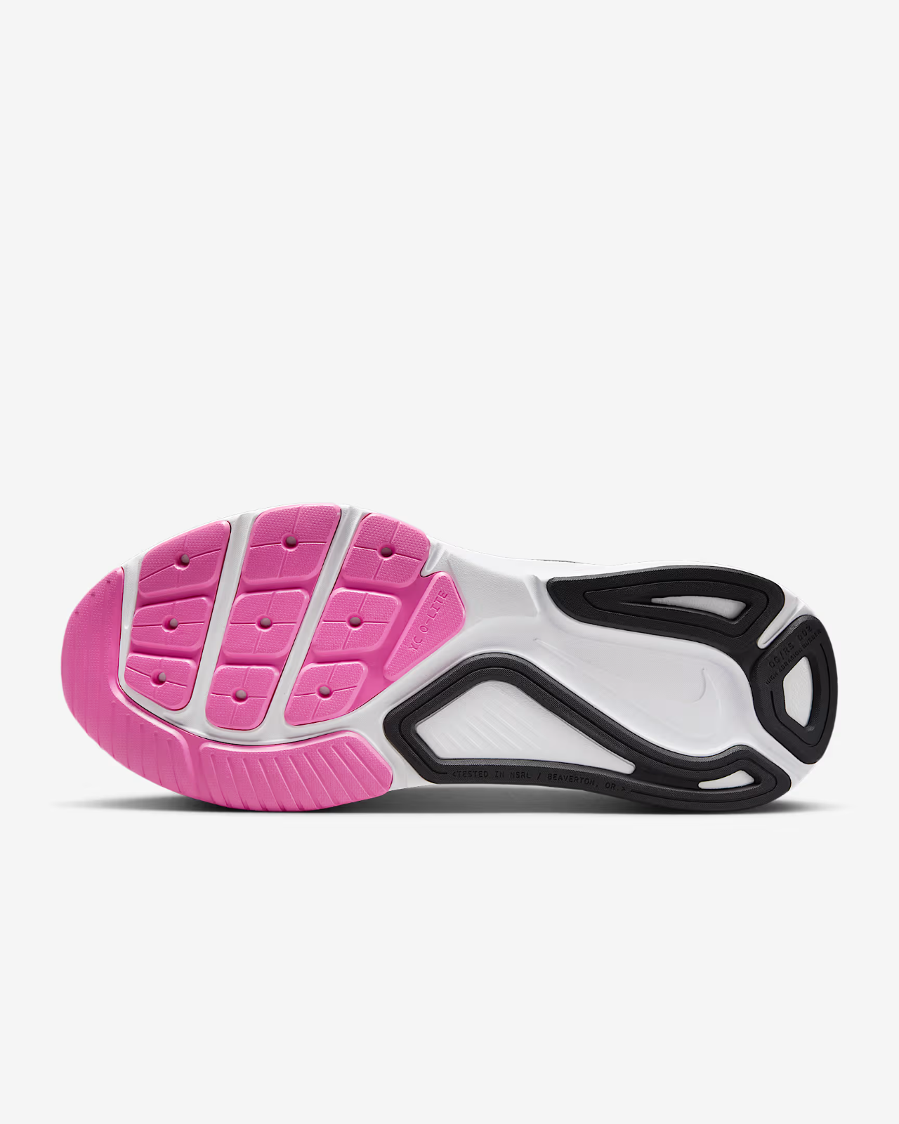 HJ1101-104 Nike  Structure 26 White Playful Pink Metallic Silver Black (Women's)