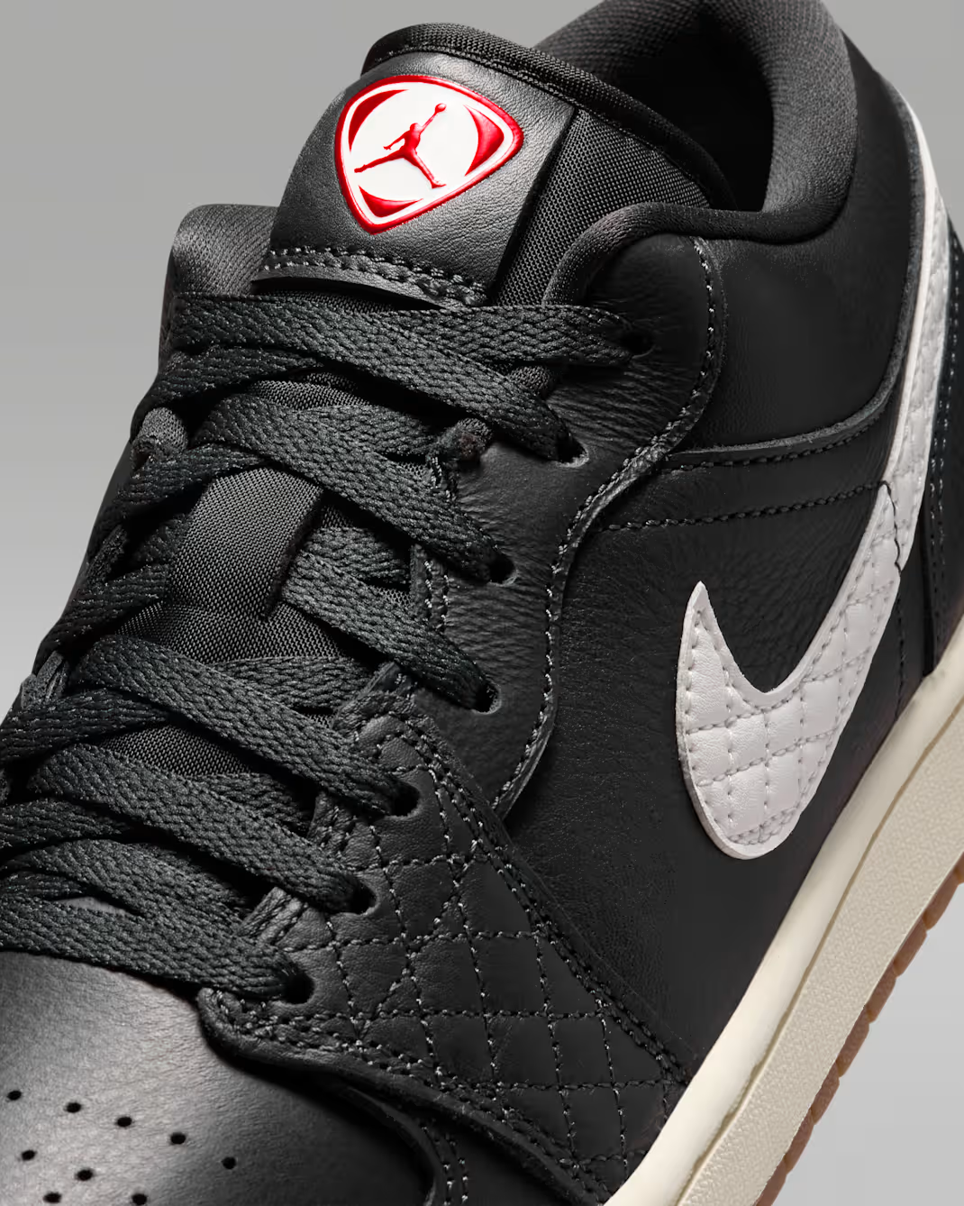 IO2047-001 Nike Air Jordan 1 Low SE "Off Noir/University Red" (Men's)