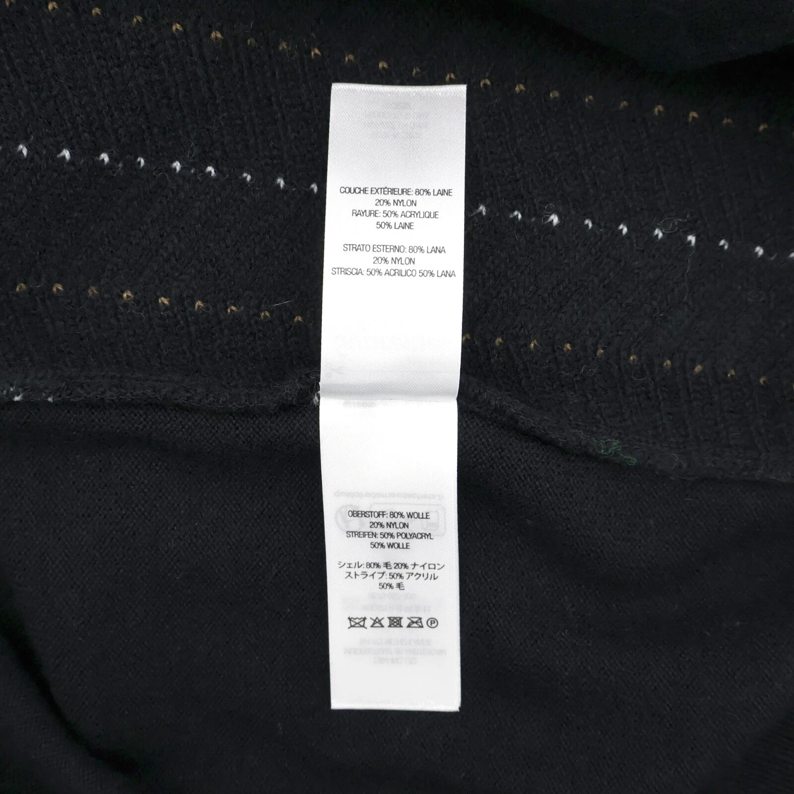 Supreme Herringbone Cardigan Black