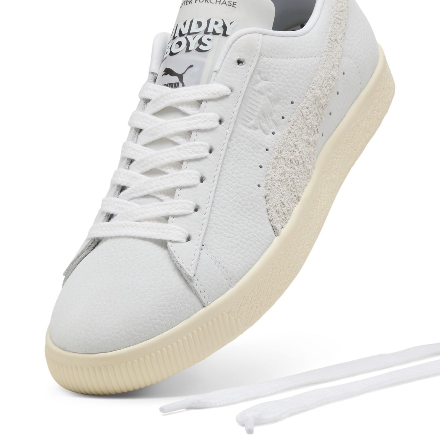 401043-01 Puma Clyde Laundry Boys 2 Puma White Frosted Ivory (Men's)
