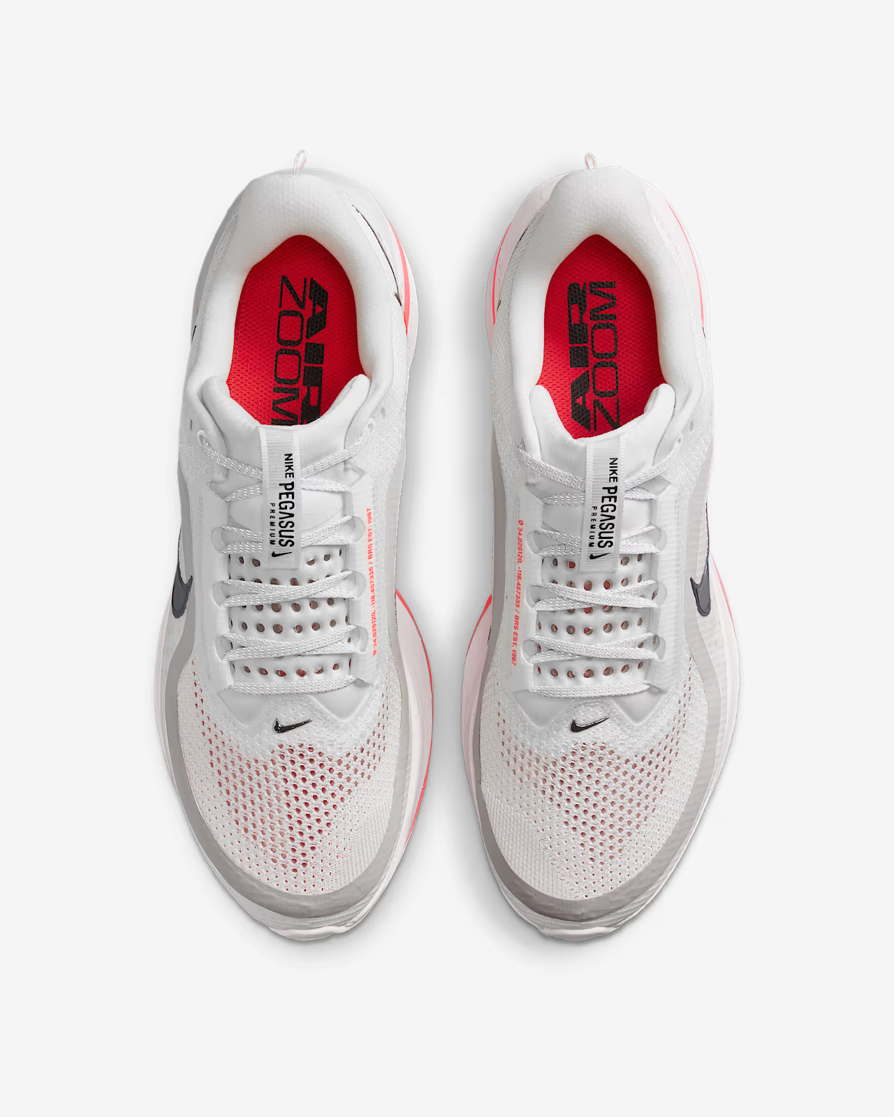 HQ2592-101 Nike Pegasus PRM Summit White Bright Crimson Phantom Black (Men's)