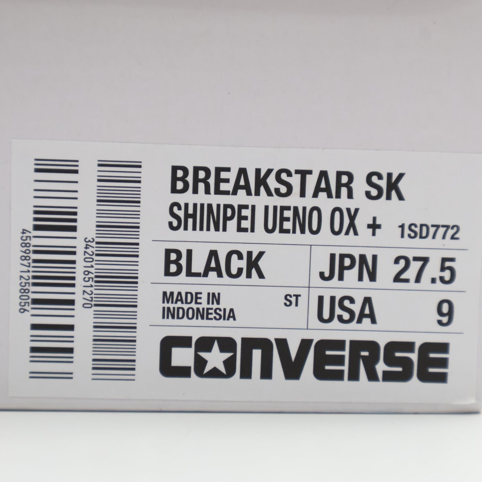 34201651 Shinpei Ueno Converse Breakstar SK OX Black (Men's)