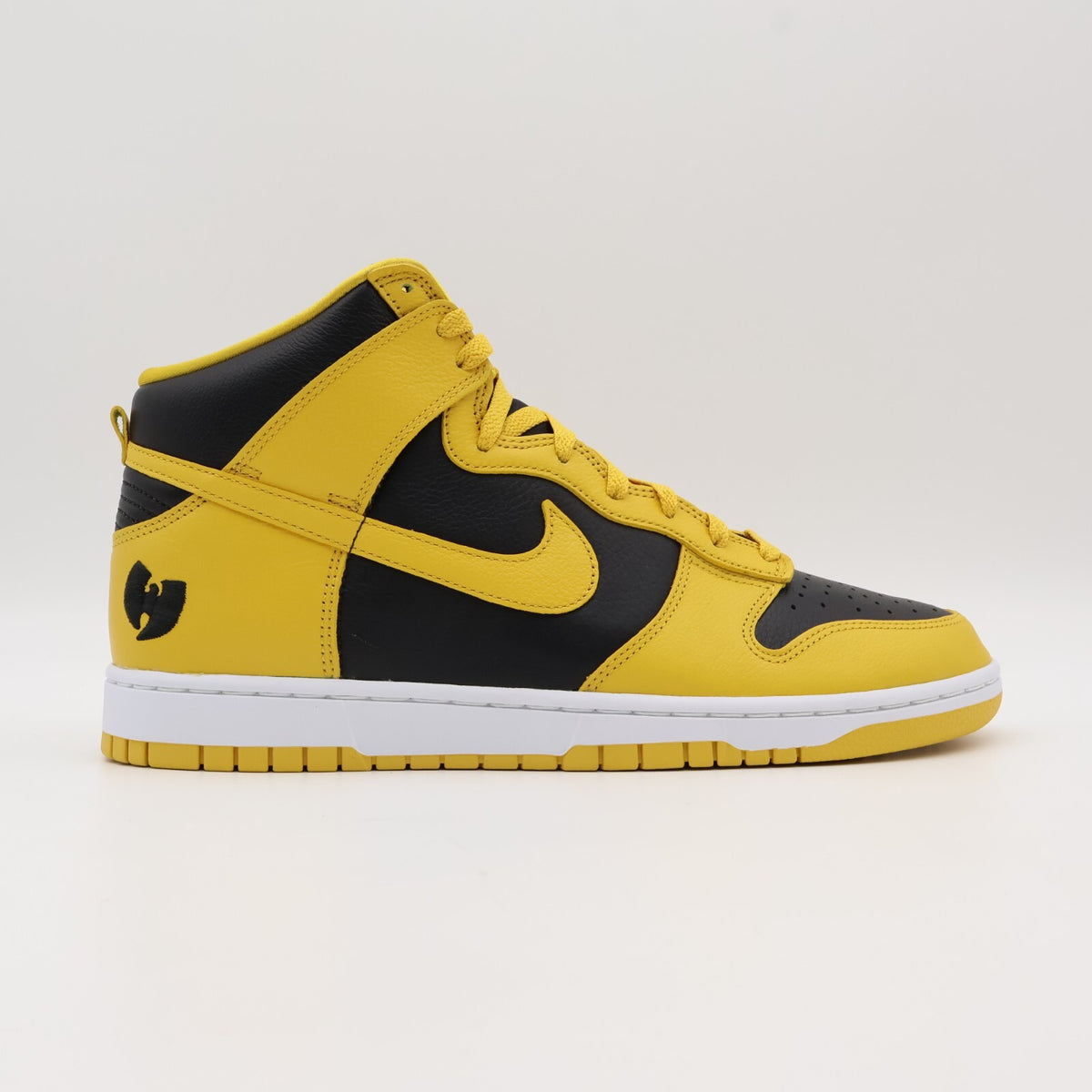 HJ4320-001 Wu-Tang Clan Nike Dunk High Retro PRM Black and Pollen (Men's)