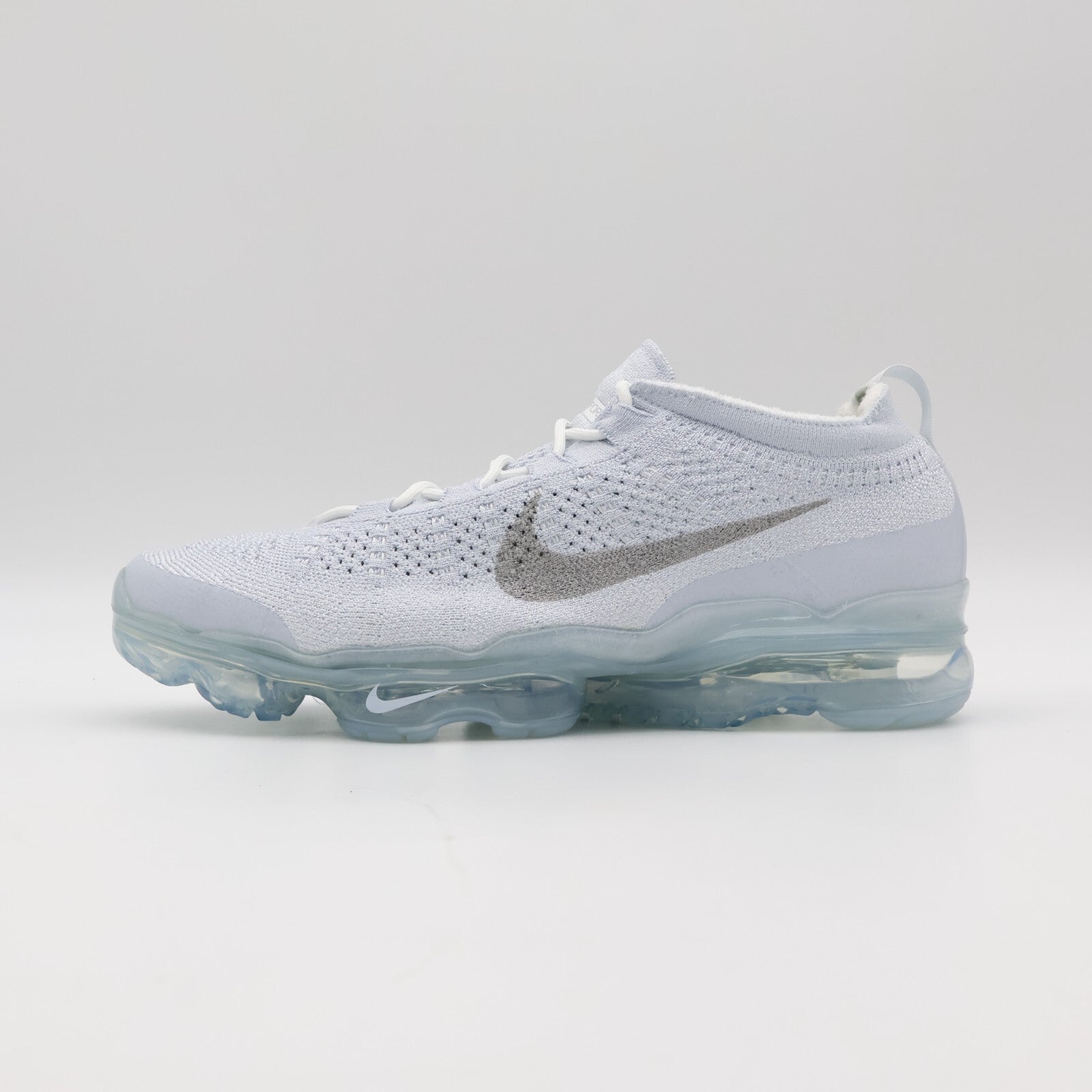 DV1678-002 Nike Air VaporMax 2023 Flyknit Pure Platinum White Silver Grey Men's)