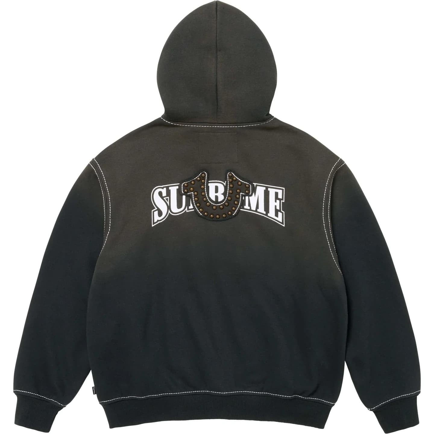 Supreme True Religion Zip Up Hooded Sweatshirt Black