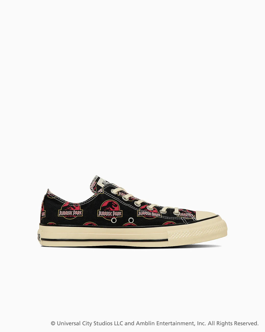 31315580 Jurassic Park Converse All Star Aged LG OX Black (Men's)
