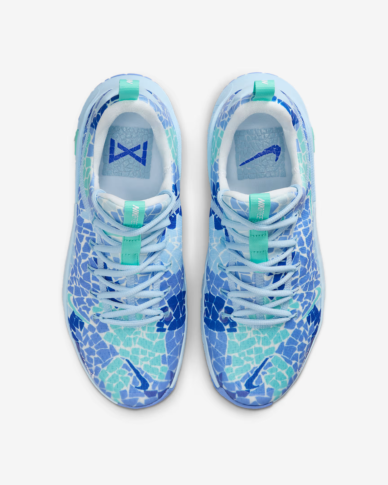IB6902-400 Nike Free Metcon 6 AMP Ice Blue Royal Pulse Racer Blue White (Women's