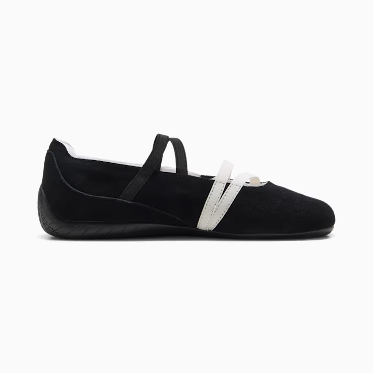 401287-06 Puma  Speedcat Ballet Suede Puma Black Puma White Warm White (Women's)