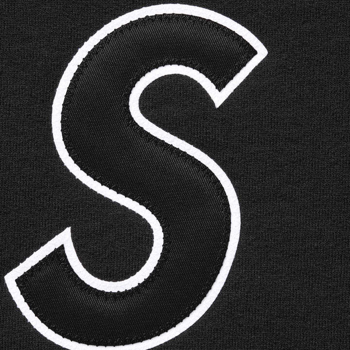 Supreme S Logo Hooded Sweatshirt Black