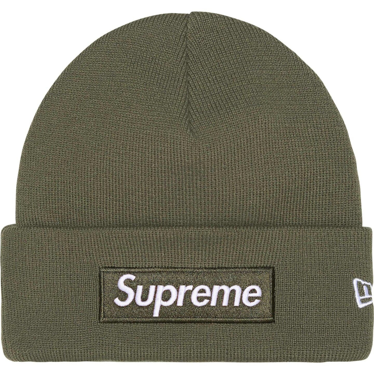 Supreme New Era Box Logo Beanie (25FW) Light Olive