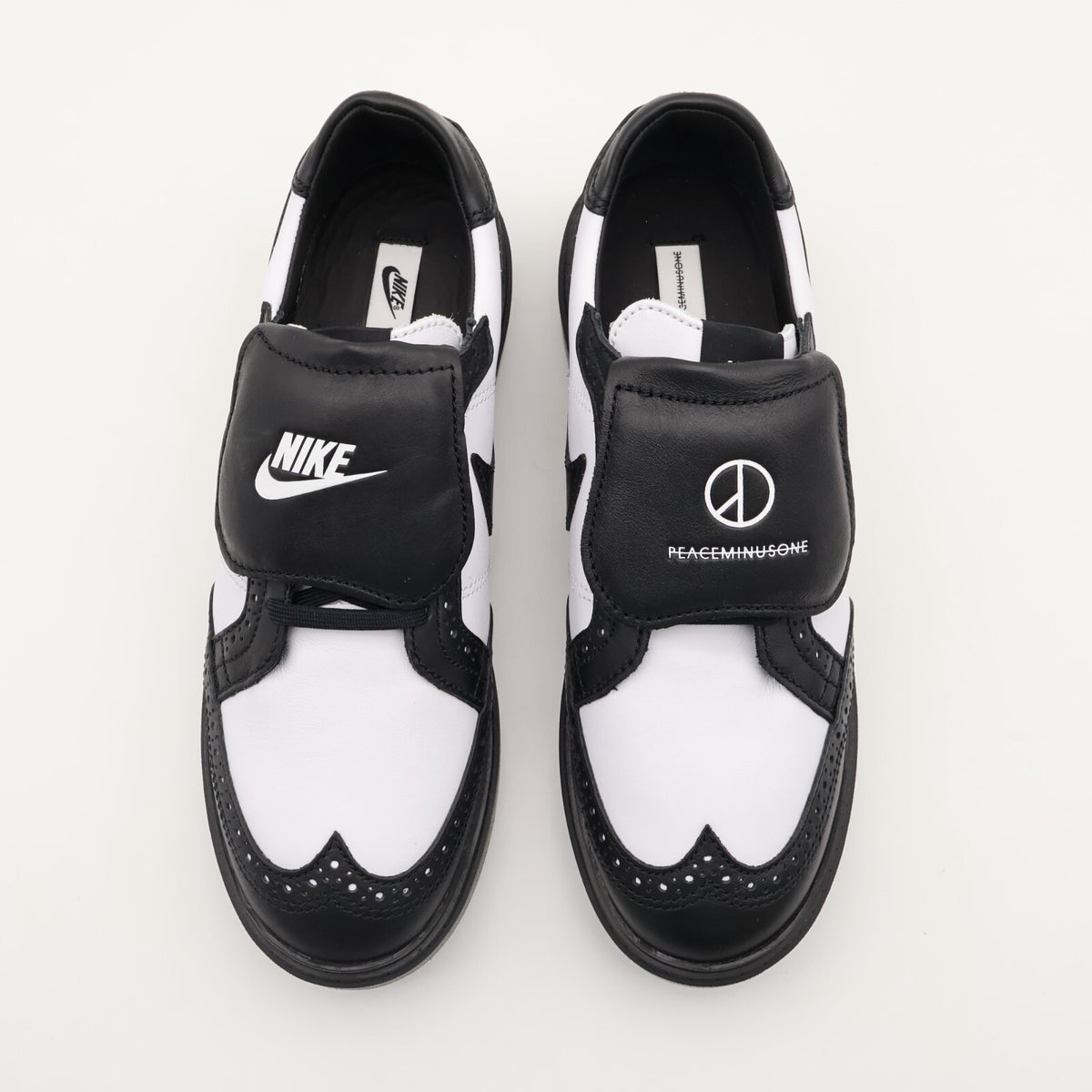 DH2482-101 PEACEMINUSONE Ã Nike Kwondo 1 G-Dragon Panda Wingtip Leather Dress