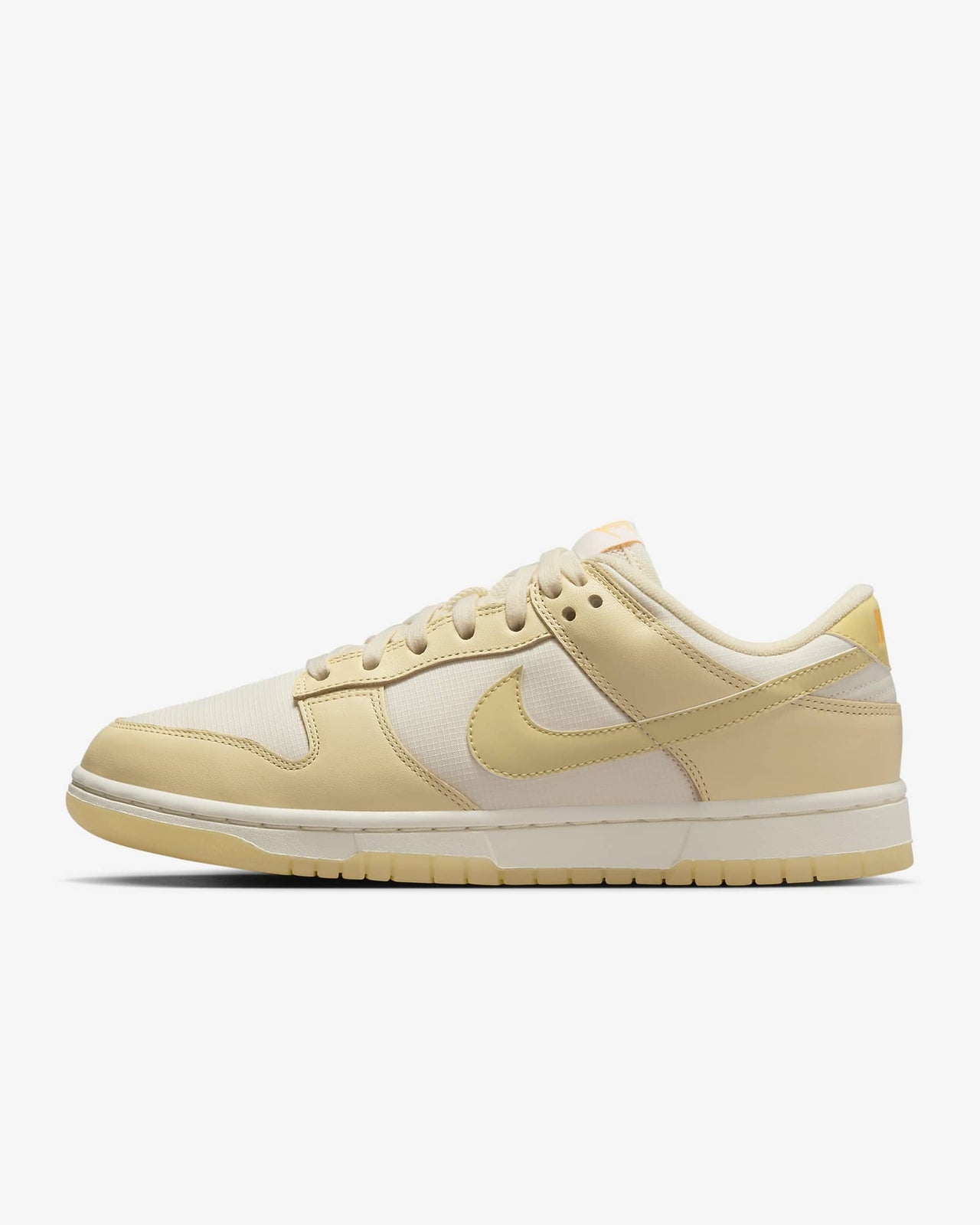 FZ2552-100 Nike Dunk Low Muslin Pale Ivory Laser Orange Team Gold (Women's)