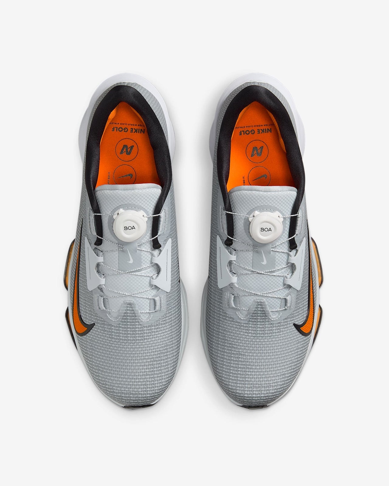HQ2160-001 Nike Infinity Tour 2 Pure Platinum White Safety Orange (Men's)