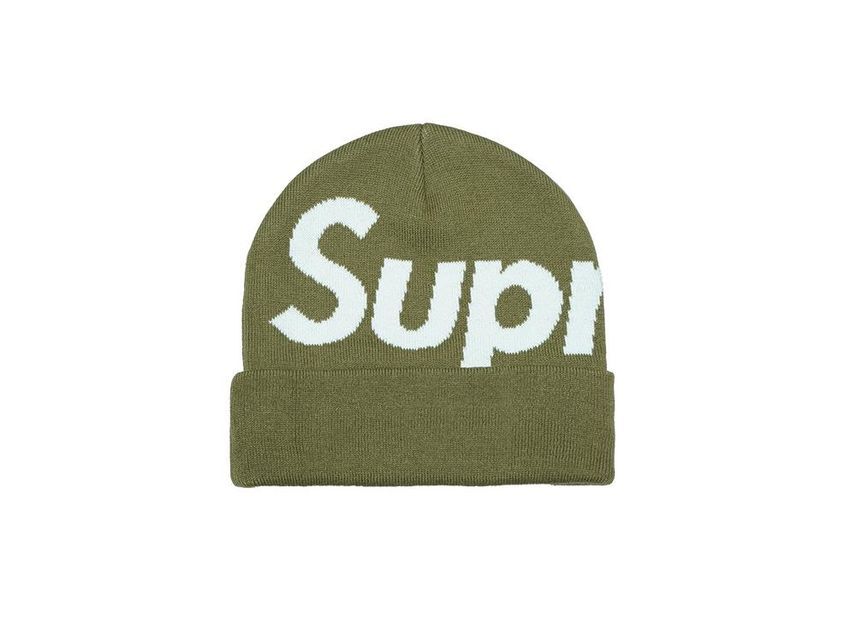 Supreme Big Logo Beanie Tan (24FW)