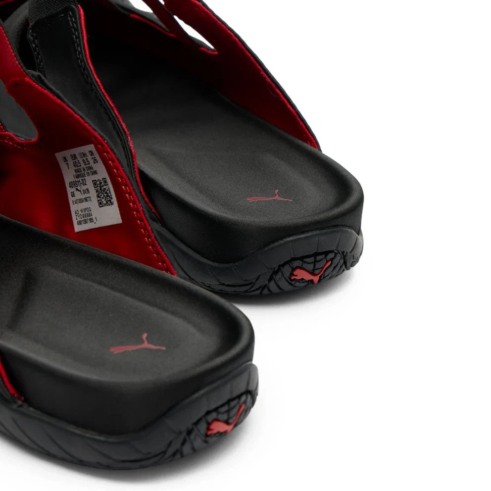 409911-02 Puma Speedcat Mule Satin "PUMA Black/For All Time Red" (Women's)