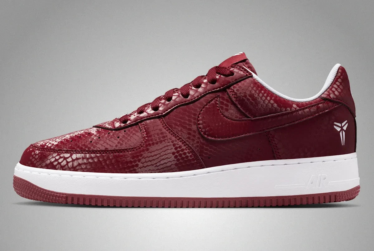 IB0018-600 Kobe Bryant Forever Ã Nike Air Force 1 Low QS Team Red White