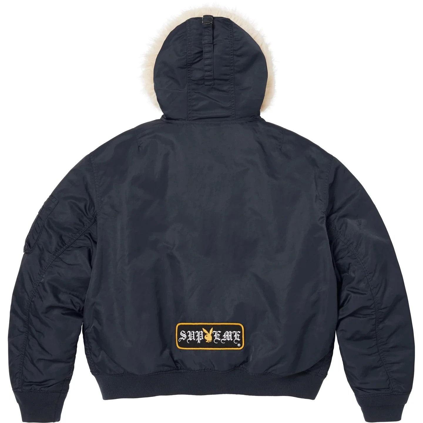 Supreme x Playboy Hooded MA-1 Navy
