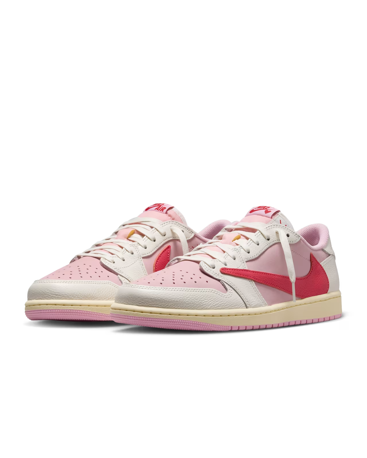 IQ7604-101 Travis Scott Ã Nike Air Jordan 1 Retro Low OG "Sail/T Pink" (Men's)