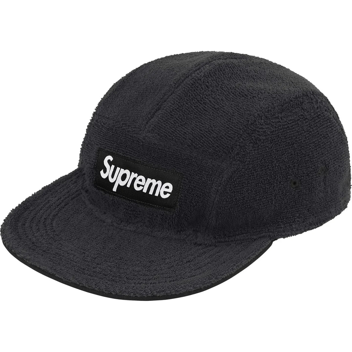 Supreme Reversible Terry Camp Cap Black