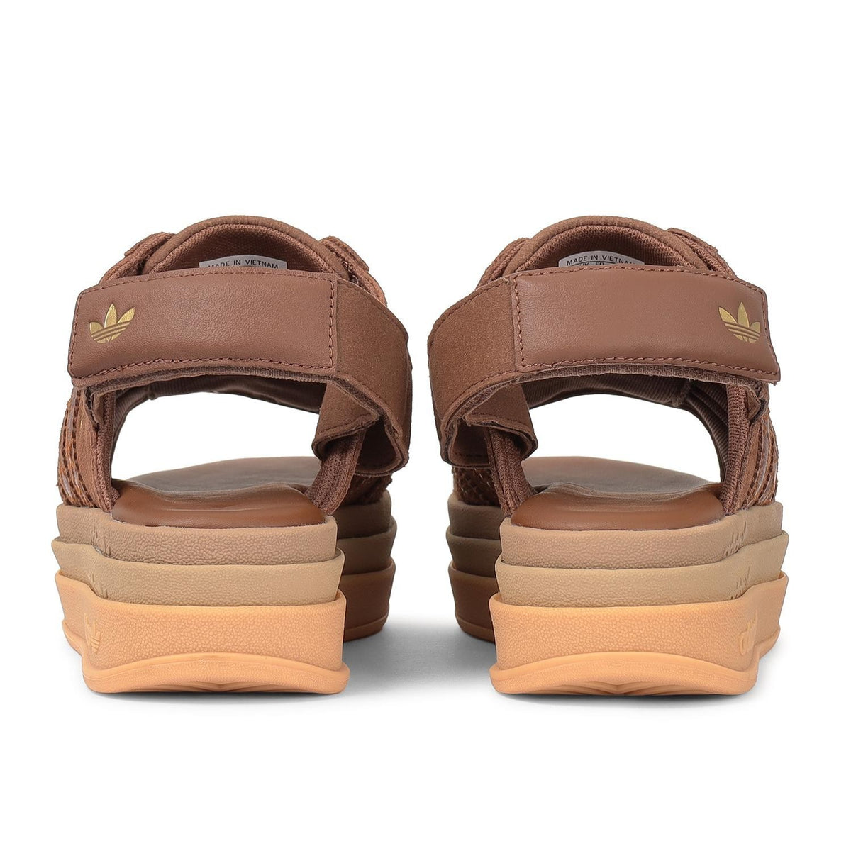IH6633 adidas Gazelle Bold Sandals Preloved Brown Gold Metallic (Women's)