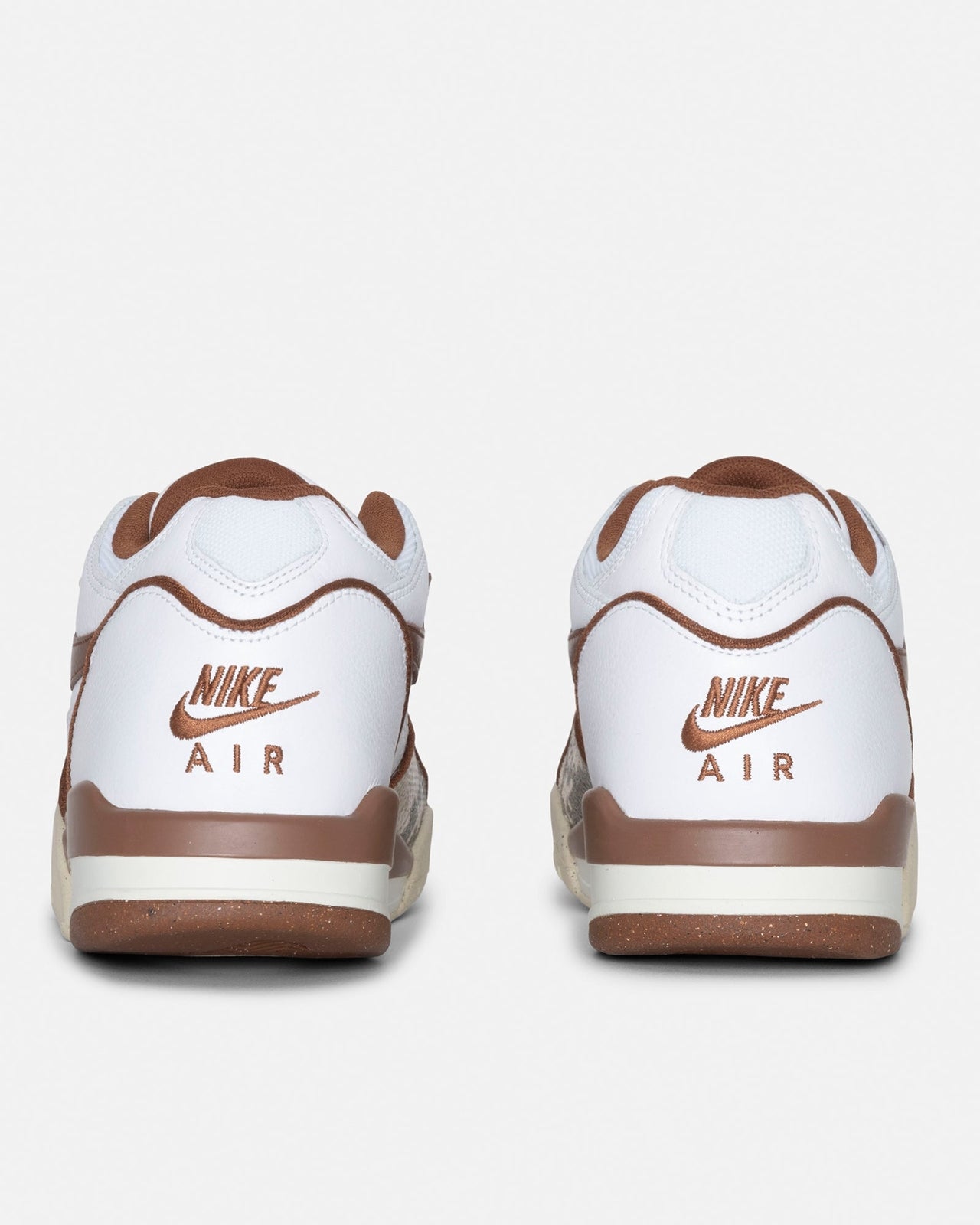FD6475-100 Stussy Nike Air Flight 89 Low SP White and Pecan (Men's)