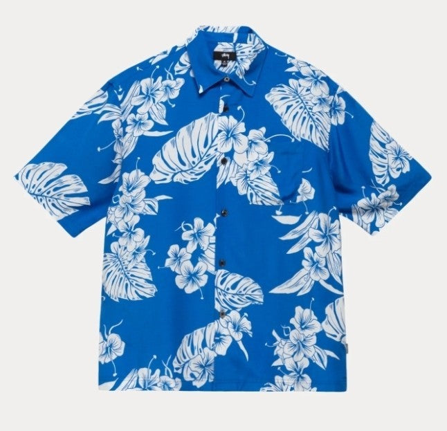 Stussy Hawaiian SS Shirt Blue