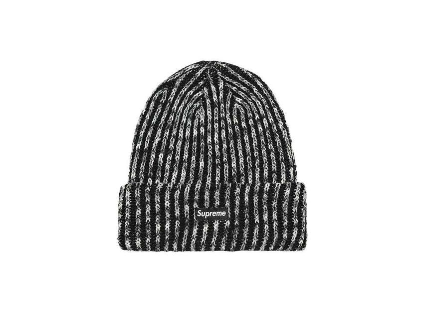 Supreme Rainbow Loose Gauge Beanie Black