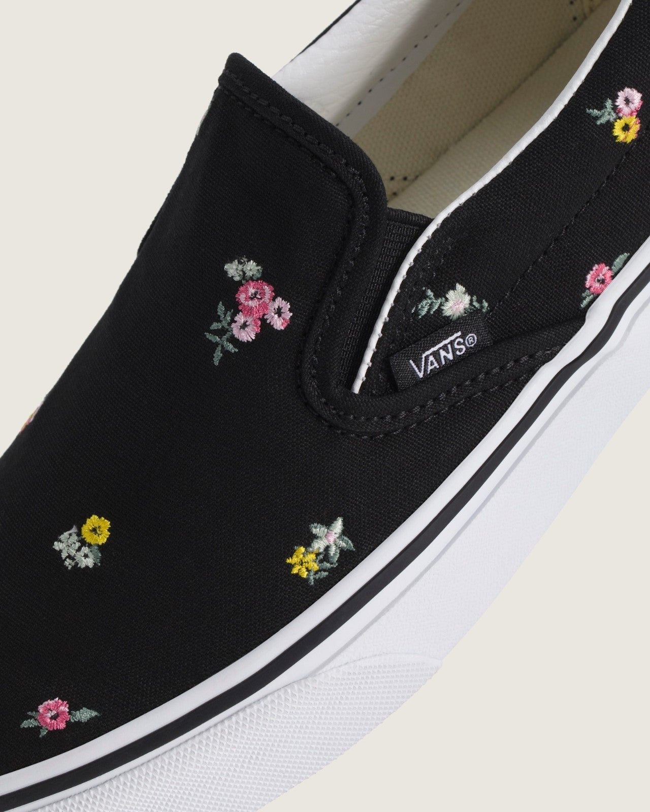 VN000ED2B9P Vans Classic Slip-On Floral "Black/Pink" (Unisex)
