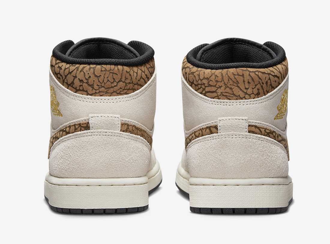 DZ4129-102 Nike Air Jordan 1 Mid SE Brown Elephant (Men's)