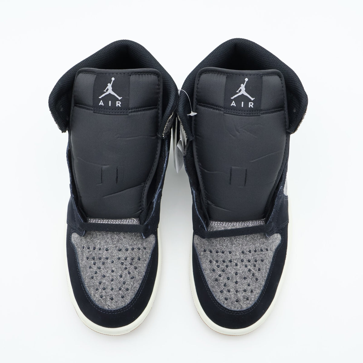 HJ4363-001 Nike Air Jordan 1 Mid Black Denim (Men's)