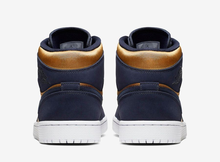 852542-401 Nike Air Jordan 1 Mid "Satin Gold" (Men's)