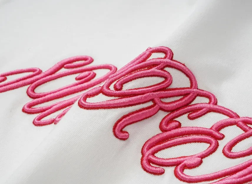 Supreme Raised Script S/S Top "White"