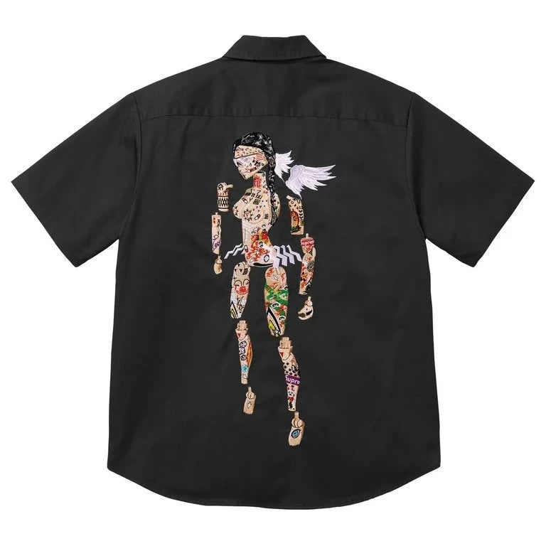 Supreme AOI Cyborg S/S Work Shirt Black