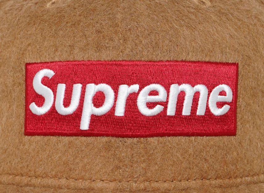 Supreme Brushed Wool Box Logo New Era Brown